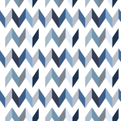 Store intérieur Chevrons bleus
