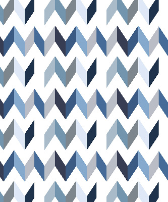 Store intérieur Chevrons bleus