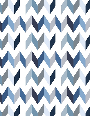 Store intérieur Chevrons bleus