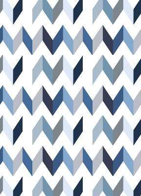 Store intérieur Chevrons bleus