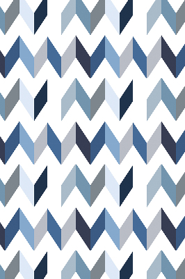 Store intérieur Chevrons bleus