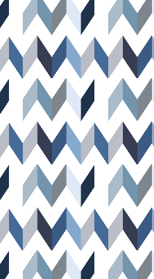 Store intérieur Chevrons bleus