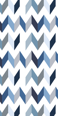 Store intérieur Chevrons bleus