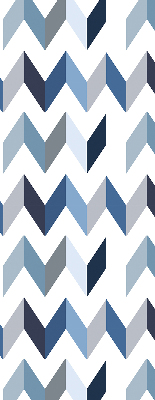 Store intérieur Chevrons bleus
