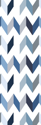 Store intérieur Chevrons bleus