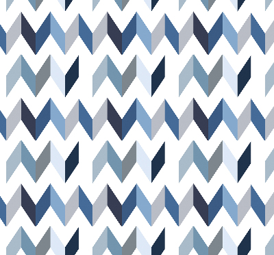 Store intérieur Chevrons bleus