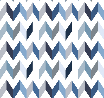Store intérieur Chevrons bleus