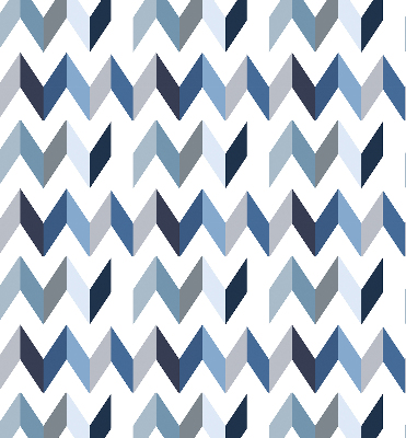 Store intérieur Chevrons bleus