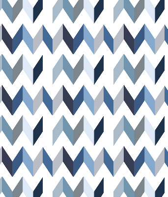 Store intérieur Chevrons bleus