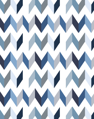 Store intérieur Chevrons bleus