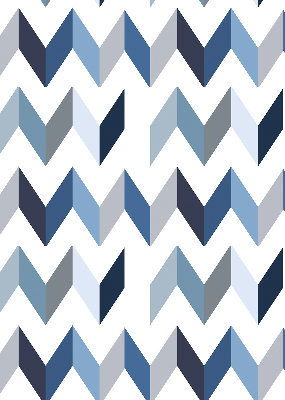Store intérieur Chevrons bleus