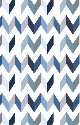 Store intérieur Chevrons bleus