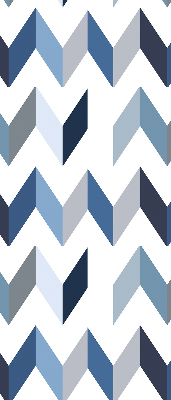Store intérieur Chevrons bleus