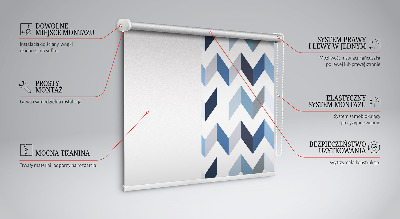 Store intérieur Chevrons bleus
