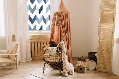 Store intérieur Chevrons bleus