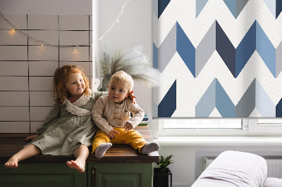 Store intérieur Chevrons bleus