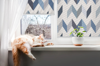 Store intérieur Chevrons bleus