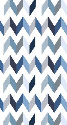 Store intérieur Chevrons bleus