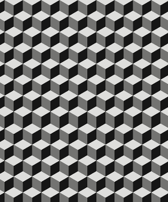 Store enrouleur Cubes 3d