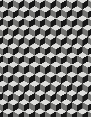 Store enrouleur Cubes 3d