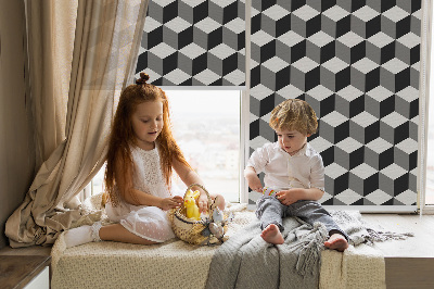 Store enrouleur Cubes 3d