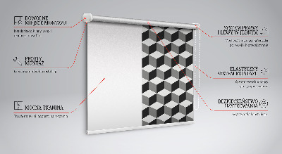 Store enrouleur Cubes 3d