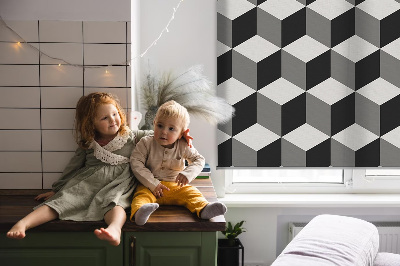 Store enrouleur Cubes 3d