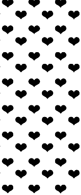 Store enrouleur Coeurs noirs