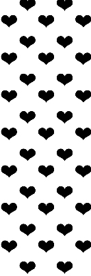 Store enrouleur Coeurs noirs