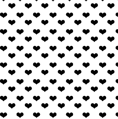 Store enrouleur Coeurs noirs