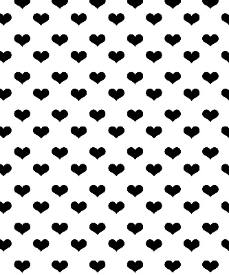 Store enrouleur Coeurs noirs