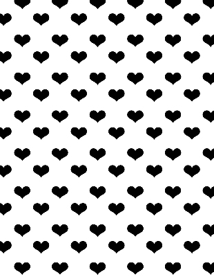 Store enrouleur Coeurs noirs