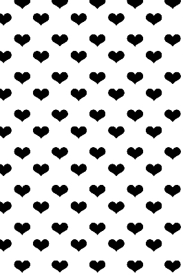 Store enrouleur Coeurs noirs