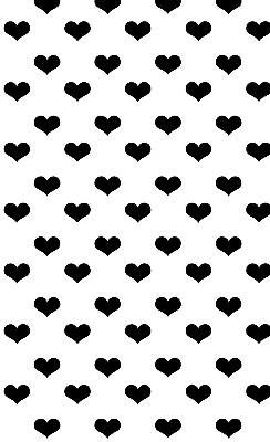 Store enrouleur Coeurs noirs