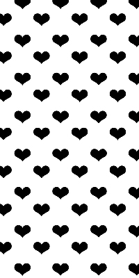 Store enrouleur Coeurs noirs