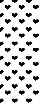 Store enrouleur Coeurs noirs