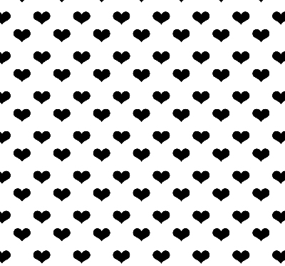 Store enrouleur Coeurs noirs