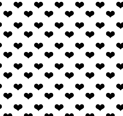 Store enrouleur Coeurs noirs