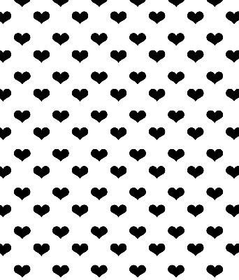 Store enrouleur Coeurs noirs