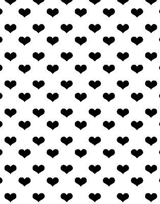 Store enrouleur Coeurs noirs