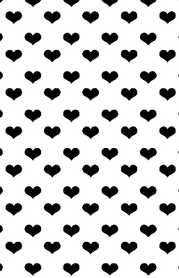 Store enrouleur Coeurs noirs