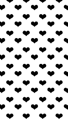 Store enrouleur Coeurs noirs