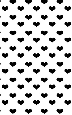 Store enrouleur Coeurs noirs