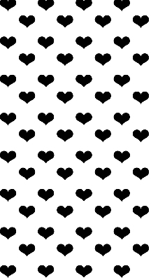 Store enrouleur Coeurs noirs