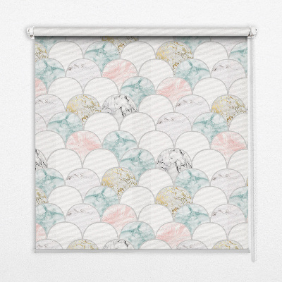 Store intérieur Écailles colorées