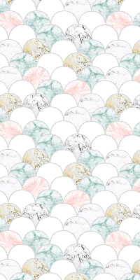 Store intérieur Écailles colorées