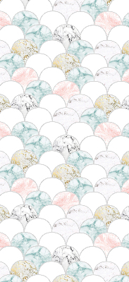 Store intérieur Écailles colorées