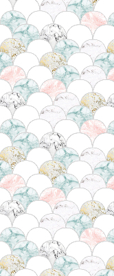 Store intérieur Écailles colorées