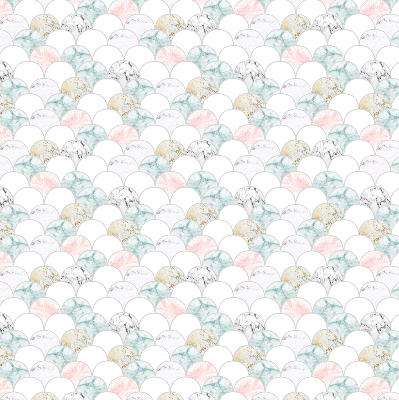 Store intérieur Écailles colorées