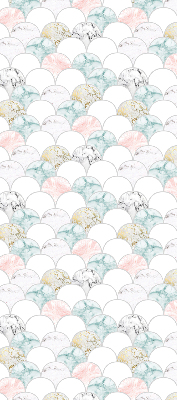 Store intérieur Écailles colorées